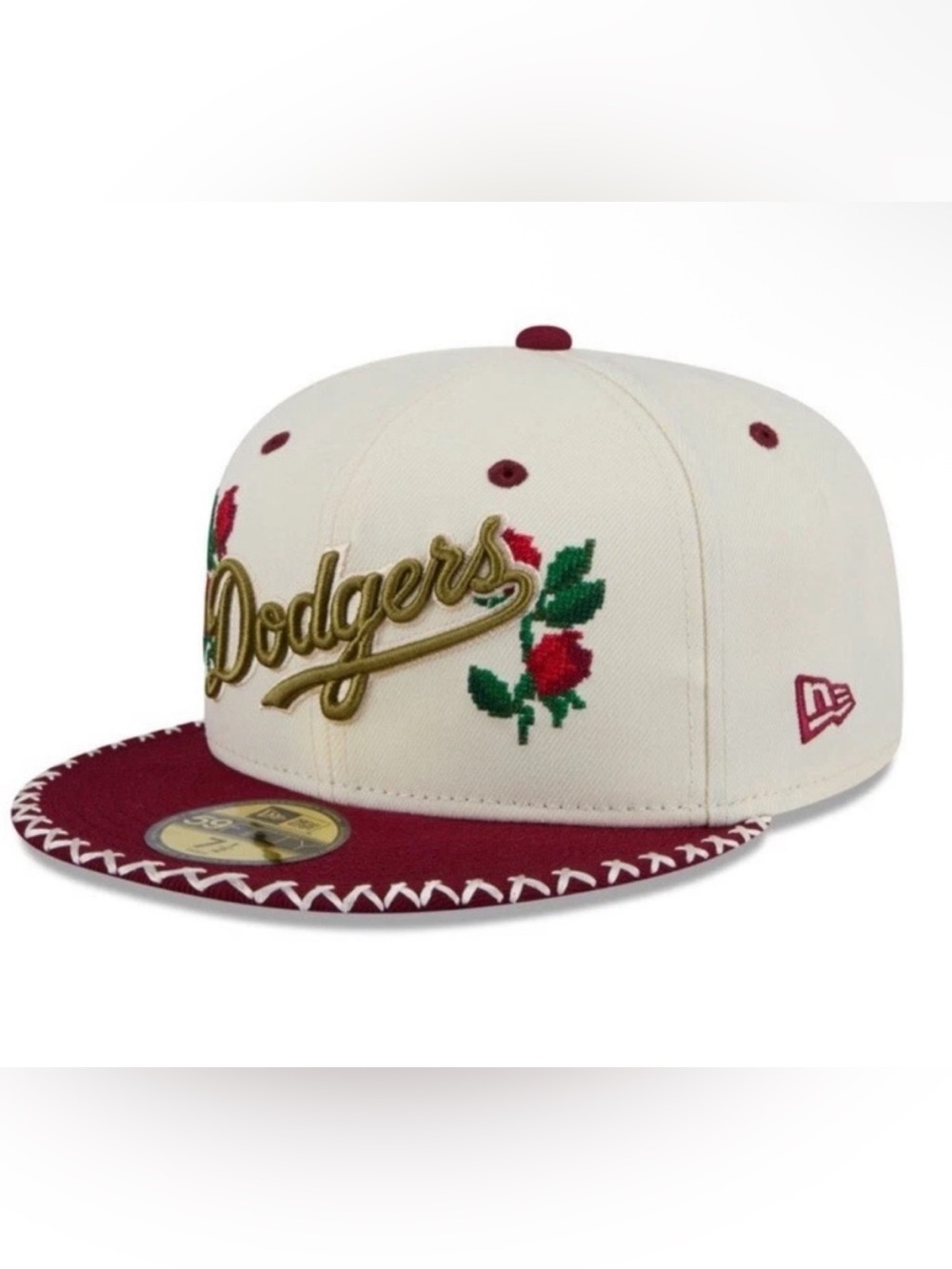 NWOT - EXCELLENT CONDITION - New Era Dodgers Floral Fitted Cap - Picture 1 of 2